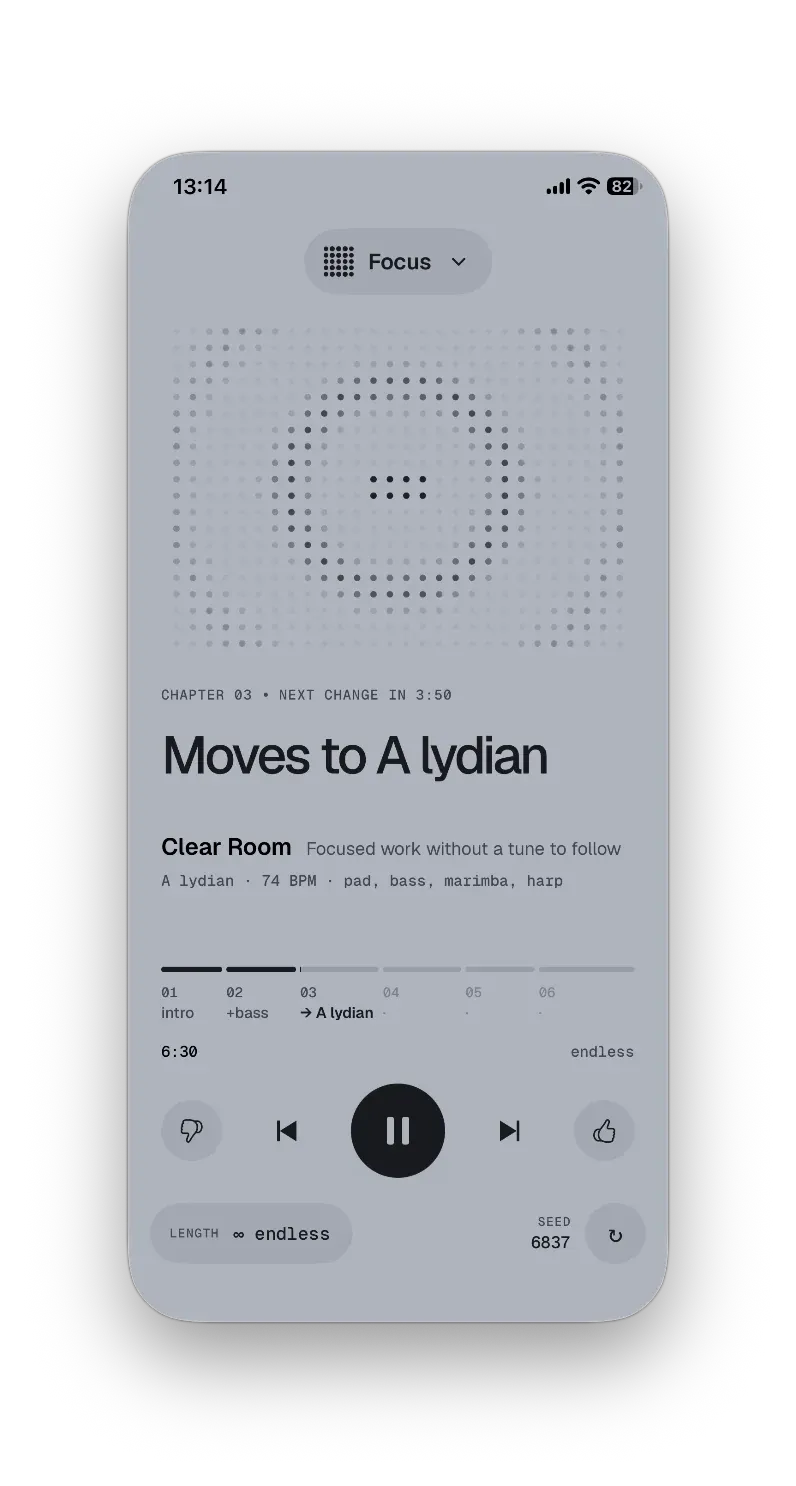 Focus mode on iPhone